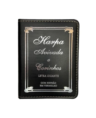 HARPA AVIVADA E CORINHOS LUXO PU L. GIGANTE MOD. 34 TRADICIONAL PRETA