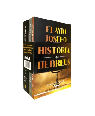 LIVRO BOX COM 3 LIVROS A HISTORIA DOS HEBREUS FLÁVIO JOSEFO - BROCHURA