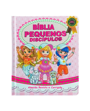 BÍBLIA PEQUENOS DISCÍPULOS ARC - EDIÇÃO AMPLIADA - ROSA