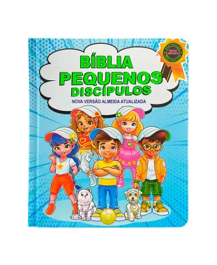 BÍBLIA PEQUENOS DISCÍPULOS NVA - EDIÇÃO AMPLIADA - AZUL