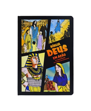 BÍBLIA DEUS EM AÇÃO EM QUADRINHOS - CAPA FARAÓ