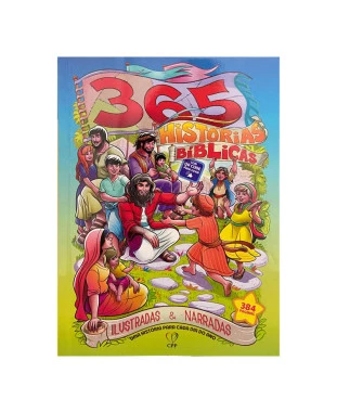LIVRO 365 HISTÓRIAS BÍBLICAS ILUSTRADAS E NARRADAS