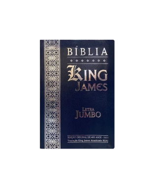 BÍBLIA JUMBO KING JAMES - COVERBOOK - AZUL