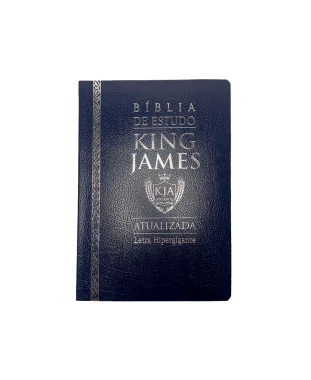 BÍBLIA DE ESTUDO KING JAMES ATUALI. COVERBOOK - AZUL