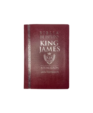 BÍBLIA DE ESTUDO KING JAMES ATUALI. COVERBOOK - BORDÔ