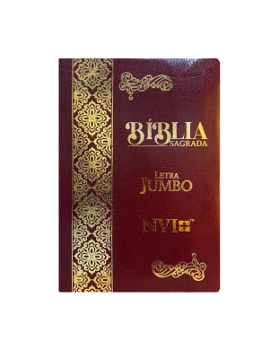 BÍBLIA JUMBO NVI - COVERBOOK - BORDÔ