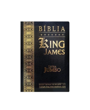 BÍBLIA JUMBO KING JAMES - COVERBOOK - PRETA