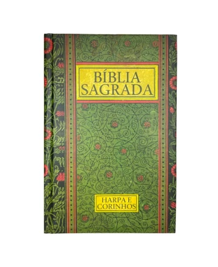 BÍBLIA GIGANTE CAPA DURA ARC C/ HARPA - VINTAGE VERDE